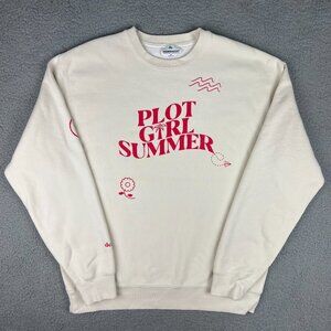 Lets F*cking Date Sweatshirt Womens Extra Large XL Off White Plot Girl Summer 1